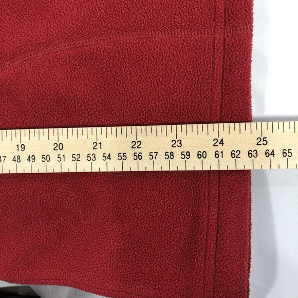 Vintage Shamu SEAWORLD 1/4 Zip Pullover Red Size 14/16 S/M Long Sleeve High Neck - Picture 11 of 11